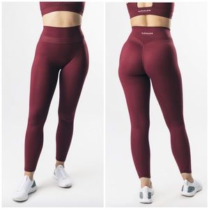 Alphalete Alphalux Maroon Harmony Leggings